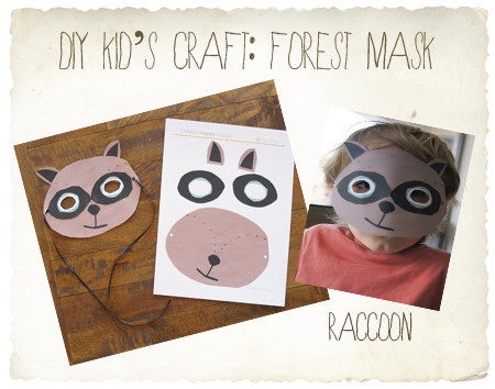 DIY craft fun: raccoon mask!