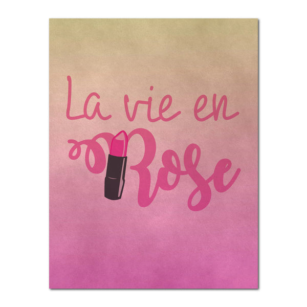 La vie en Rose, Canvas or Print, Home Decor