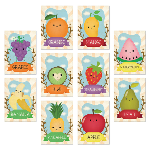 Fruits Wall Cards Set of 10