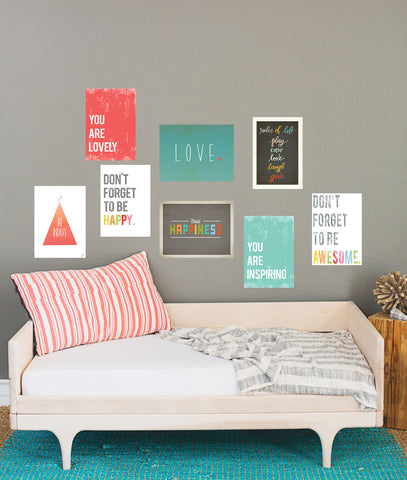 The Rules of Life Mini Collection - Set of Eight 5 x 7 Wall Cards
