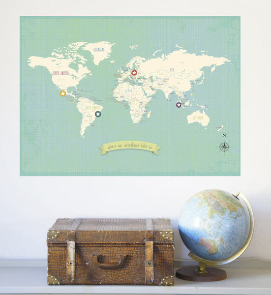 My Travels Children's World Wall Map – Children Inspire Design