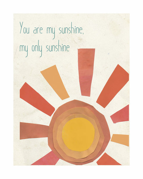 You Are My Sunshine Collection - Set of Four 8 x 10 Prints