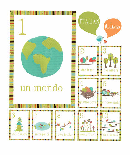 Italian Counting Cards by Rebecca Peragine of Children Inspire Design