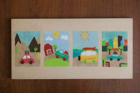 Design Tips- Eco friendly wall art+ salvaged wood= super cool wall hanging!