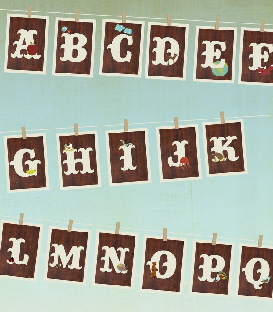 Friday's Giveaway- EXCLUSIVE Vintage Alphabet Cards. One for you, one for a teacher!