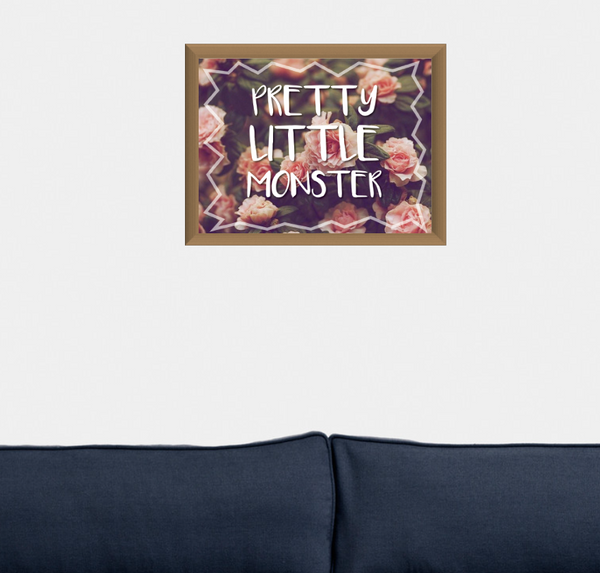 Print or Canvas, Pretty Little Monster