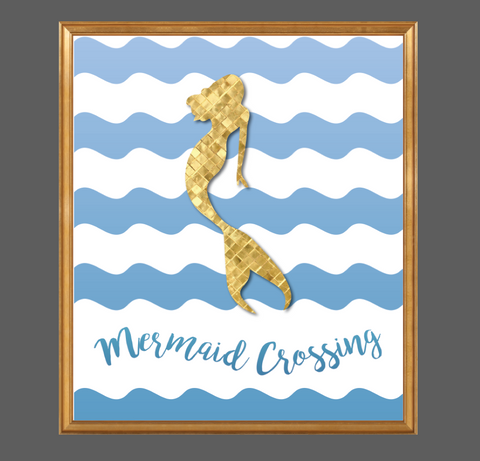 Print or Canvas, Mermaid Crossing, Fantasy, Magic