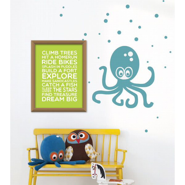 Canvas or Print, Subway Art for Kids!! Pick your background color!