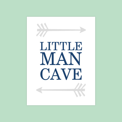 Print or Canvas, Little Man Cave - 2 Arrows