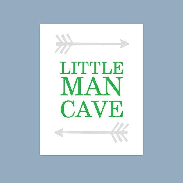 Print or Canvas, Little Man Cave - 2 Arrows