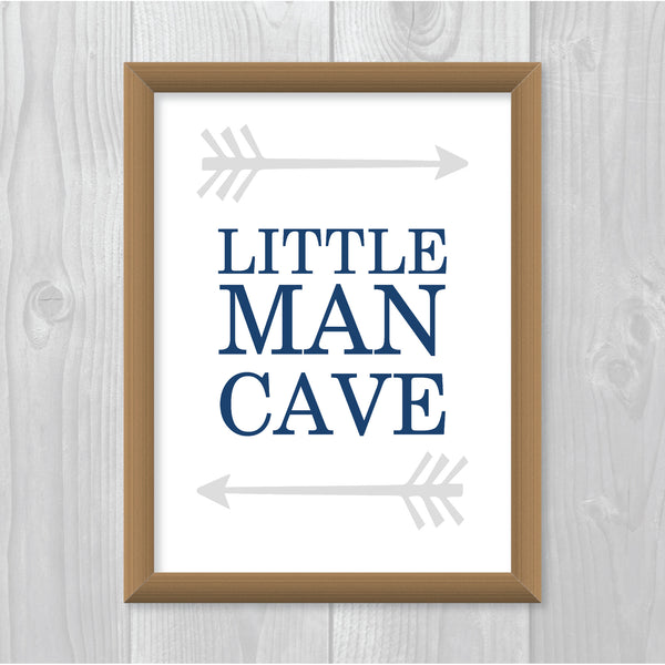 Print or Canvas, Little Man Cave - 2 Arrows