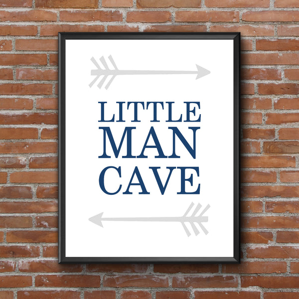 Print or Canvas, Little Man Cave - 2 Arrows