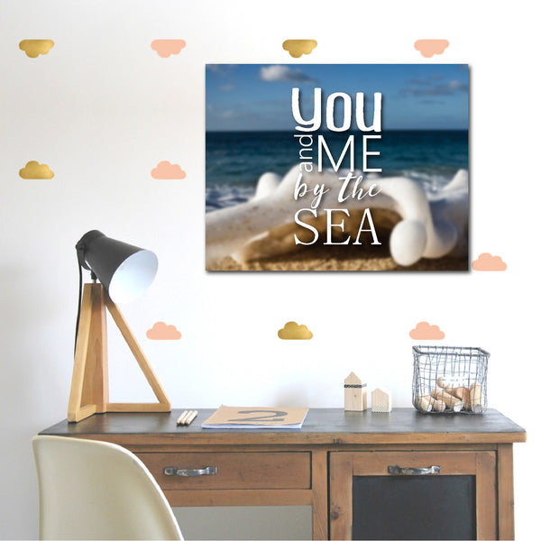 Canvas or Print, You And Me By The Sea