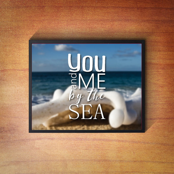 Canvas or Print, You And Me By The Sea