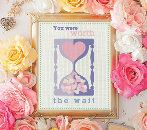 You Were Worth The Wait Print , Baby Nursery Decor, Playroom, Nursery Wall Prints