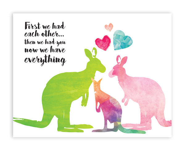 Canvas or Print, First We Had Each Other - Kangaroos