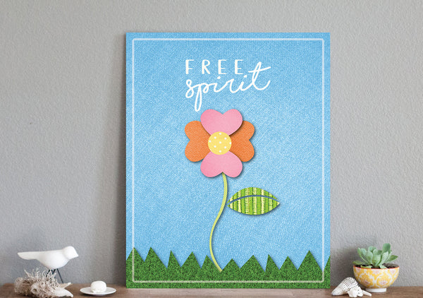 Print or Canvas, Free Spirit Flower
