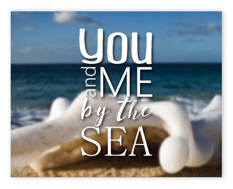 Canvas or Print, You And Me By The Sea