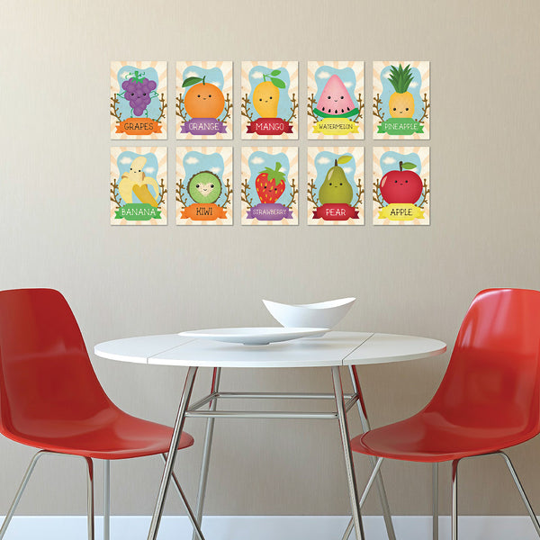 Fruits Wall Cards Set of 10