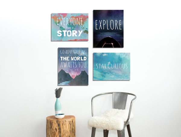 Explore Collection of Four 11x14 Wall Art Prints