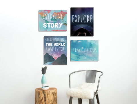 Explore Collection of Four 11x14 Wall Art Prints