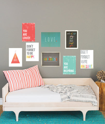 Rules of Life Print Collection Set of eight 11x14 in