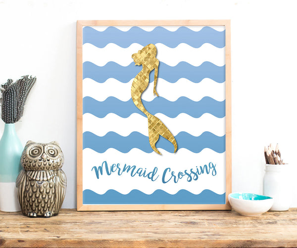 Print or Canvas, Mermaid Crossing, Fantasy, Magic