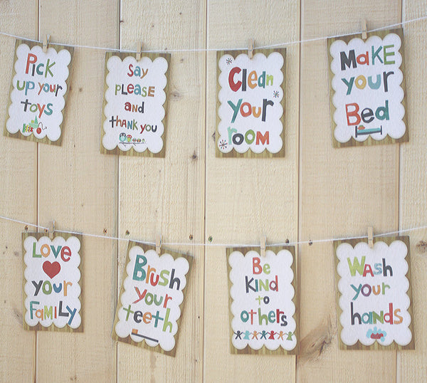 Good Manners Wall Cards