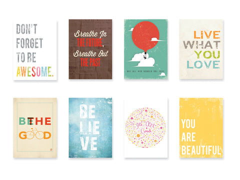 Inspire Mini Collection 5 x 7 Wall Cards Set of 8