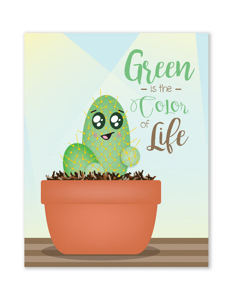 Green Is The Color Of Life, Canvas or Print