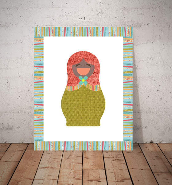 Print or Canvas, Multicultural Doll