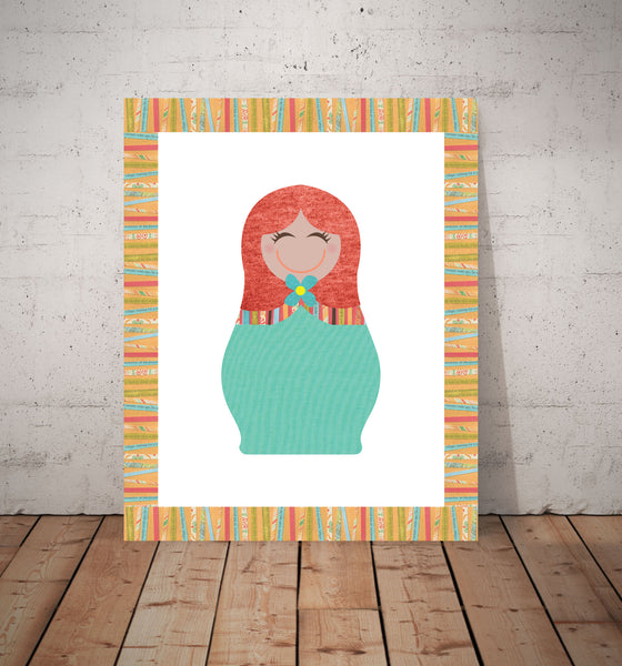 Print or Canvas, Multicultural Doll