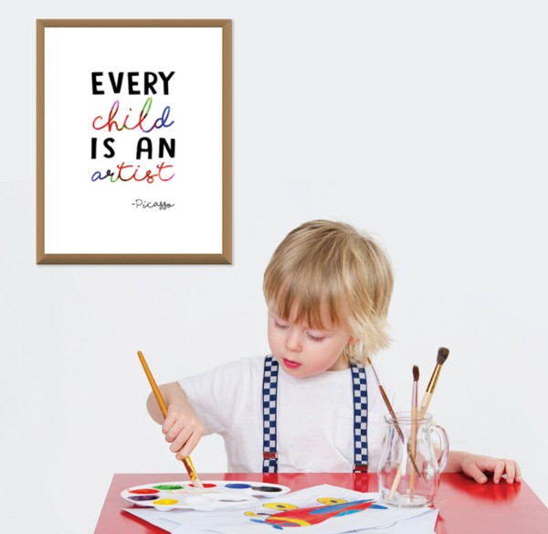 Print or Canvas, Every Child Is An Artist