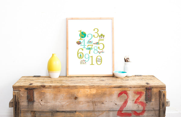 Nature Number Digital Download Printable