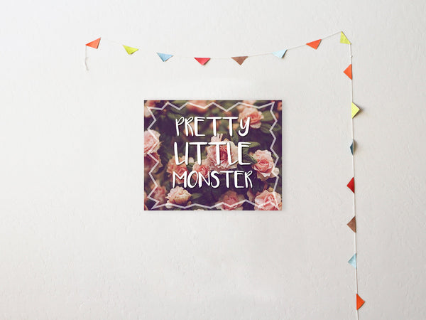 pretty little monsters Print or Canvas, Pretty Little Monster 11x14 / Print