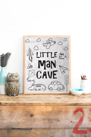 Canvas or Print, Little Man Cave