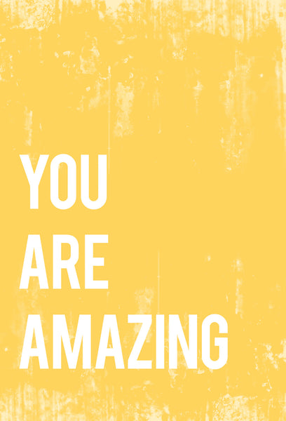 You Are Amazing Inspirational Print or Canvas, Playroom Nursery Decor ...