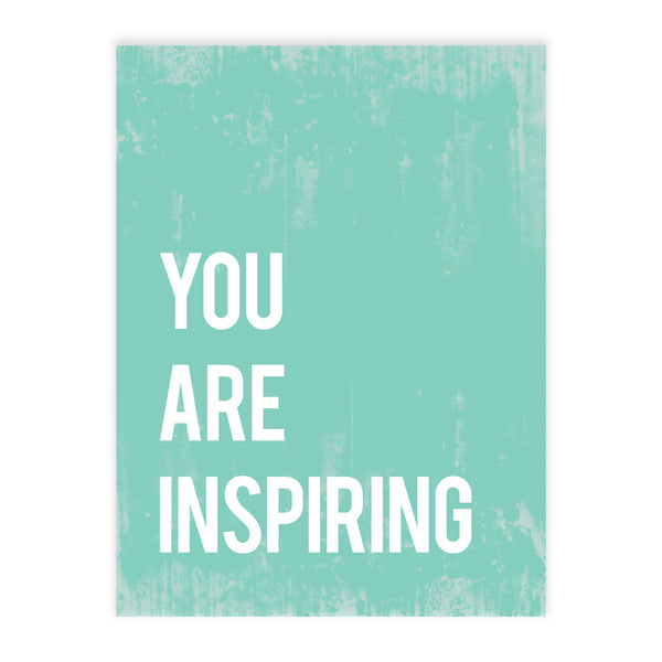 You Are Inspiring Print or Canvas, Inspirational Playroom Nursery Decor