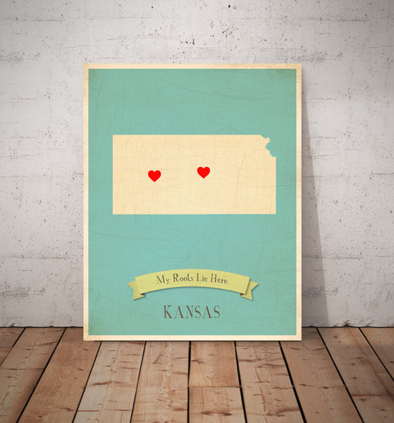 My Roots Personalized State Maps Prints, Educational, Playroom Decor ...