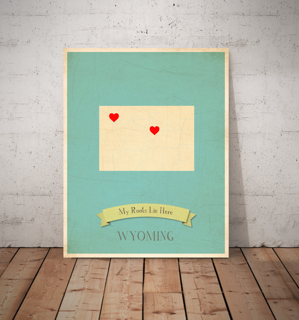 My Roots Personalized State Maps Prints, Educational, Playroom Decor ...