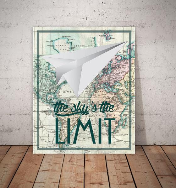 Print or Canvas, The Sky Is The Limit Print