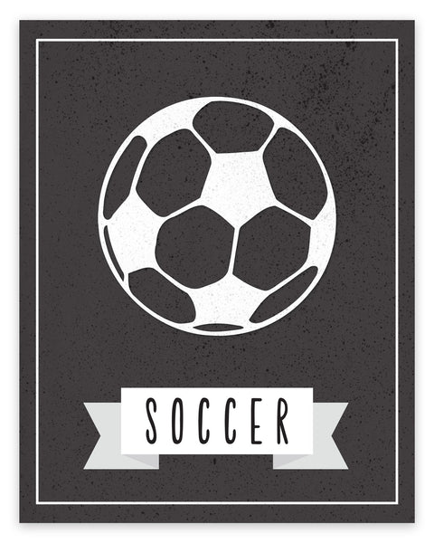 Canvas or Print, Sport Balls: Soccer, Pick Your Own Color!