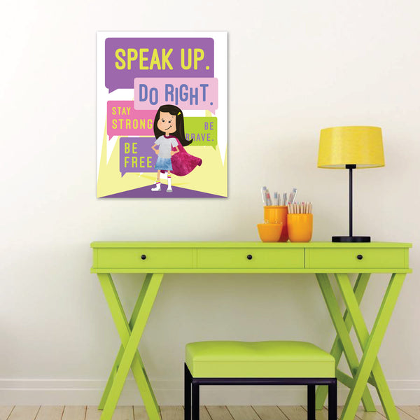 Canvas or Print, Speak Up Do Right, Supergirl