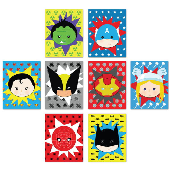 Super Heroes Wall Cards