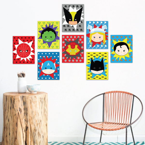 Super Heroes Wall Cards