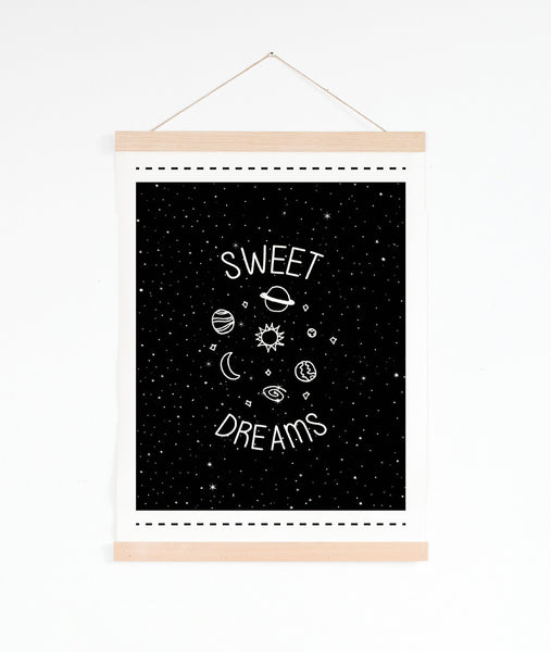 Print or Canvas, Sweet Dreams With Planets
