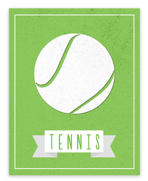 Canvas or Print, Sport Balls: Tennis, Pick Your Own Color!