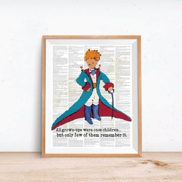 Print or Canvas, Little Prince Upcycled Like Art - Prince