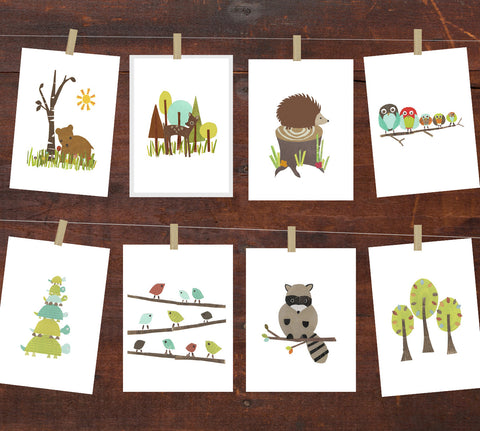Forest Animal DIY Wall Art Collection