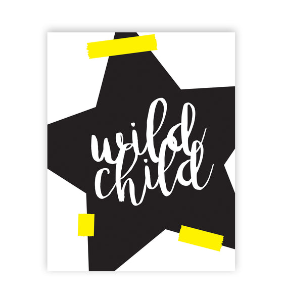 Print or Canvas, Wild Child, Whimsical Art